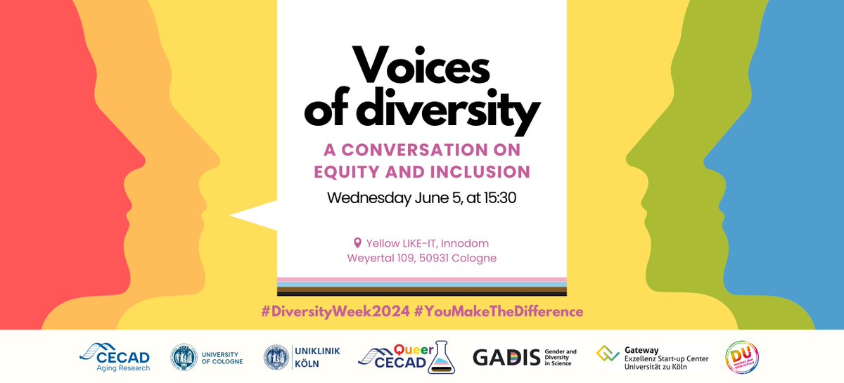 CECAD Cologne (@cecad_) on Twitter photo Ready for the #DiversityWeek2024 at <a href="/UniCologne/">Universität zu Köln</a>? 🌈
Join our #QueerCECAD interactive discussion on #queerness, #internationality, #gender & #mentalhealth! Share your views via live polls and be part of a dynamic discussion!📱📊
➡️ uni.koeln/JZH9K
#dumachstdenunterschied Ready for the #DiversityWeek2024 at <a href="/UniCologne/">Universität zu Köln</a>? 🌈
Join our #QueerCECAD interactive discussion on #queerness, #internationality, #gender & #mentalhealth! Share your views via live polls and be part of a dynamic discussion!📱📊
➡️ uni.koeln/JZH9K
#dumachstdenunterschied