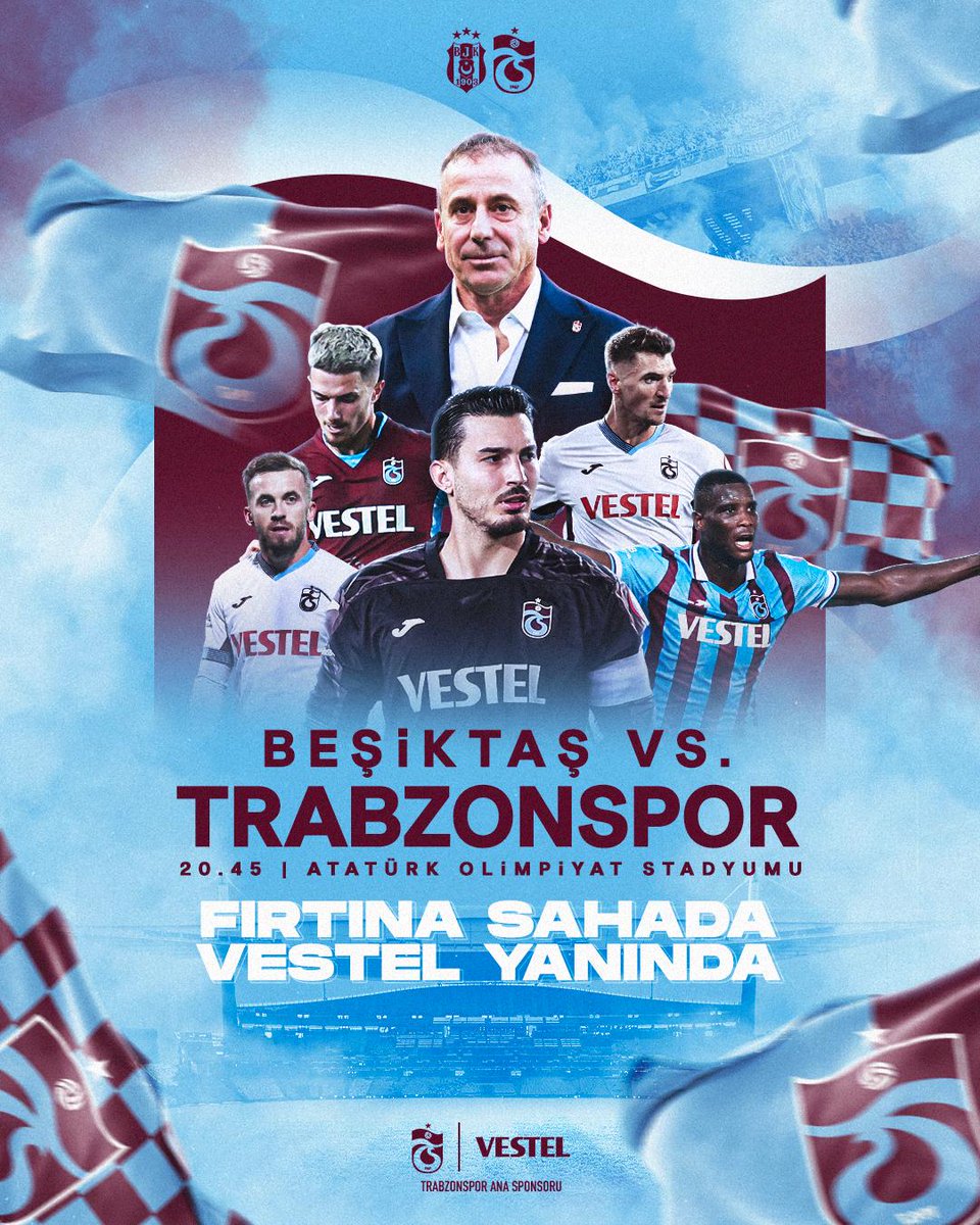 Türkiye Kupası'nda Final heyecanı başlıyor! 🤩

Fırtına, Final maçında Beşiktaş ile karşılaşıyor!  ⏳

Başarılar! @trabzonspor 🔴🔵

#FırtınaSahadaVestelYanında