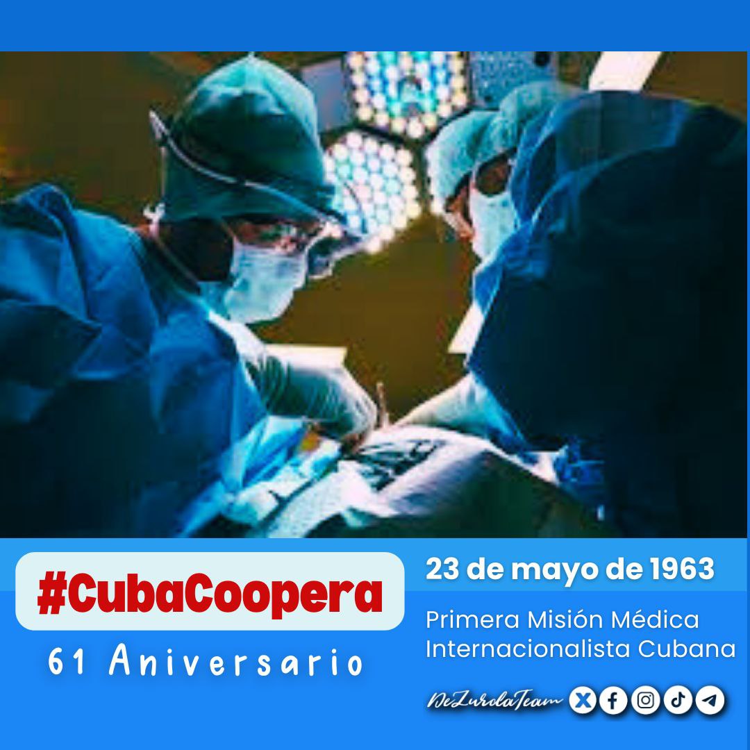 El mundo seguirá de cerca la proeza que ustedes están realizando, y ese orgullo llegará a los corazones de todos los pueblos ,muchas felicidades a todos los cooperantes 

#CubaCoopera.