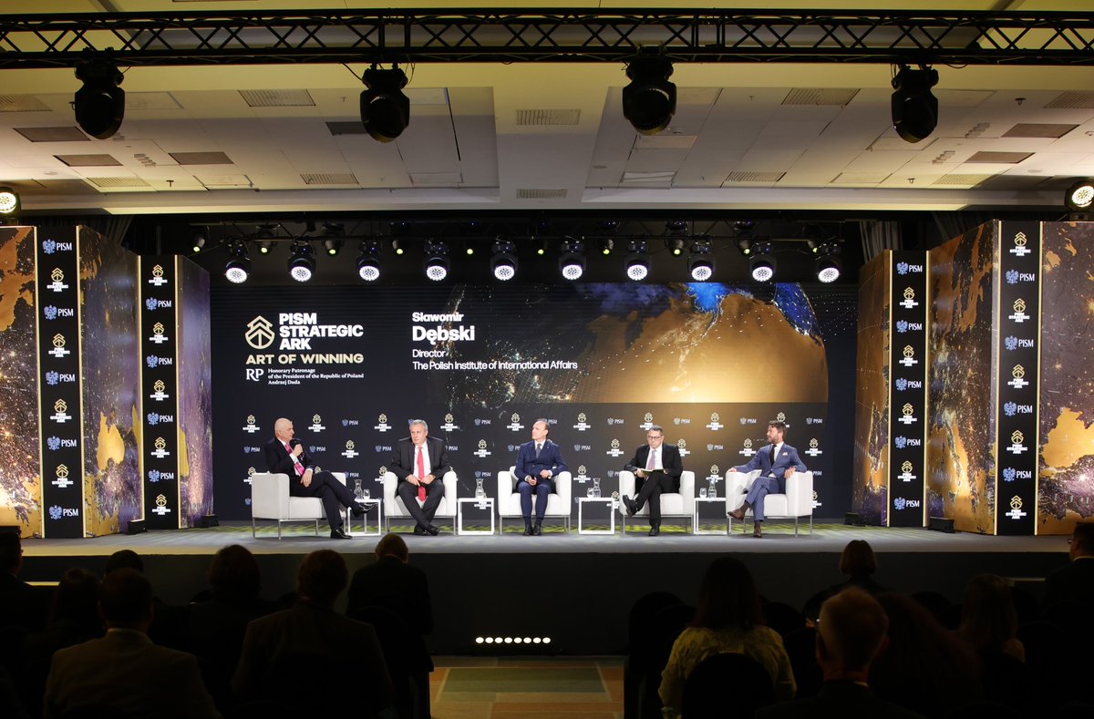 PISM Strategic Ark (@strategic_ark) on Twitter photo The panel, moderated by <a href="/PISM_Poland/">PISM</a> director <a href="/SlawomirDebski/">Sławomir Dębski</a> begins with strong words of appreciation of Polish role in Europe in the context of Russian invasion of Ukraine by <a href="/EmmanuelMacron/">Emmanuel Macron</a> adviser <a href="/Xavier_Chatel_/">Xavier Chatel</a>
#Strategic_Ark The panel, moderated by <a href="/PISM_Poland/">PISM</a> director <a href="/SlawomirDebski/">Sławomir Dębski</a> begins with strong words of appreciation of Polish role in Europe in the context of Russian invasion of Ukraine by <a href="/EmmanuelMacron/">Emmanuel Macron</a> adviser <a href="/Xavier_Chatel_/">Xavier Chatel</a>
#Strategic_Ark