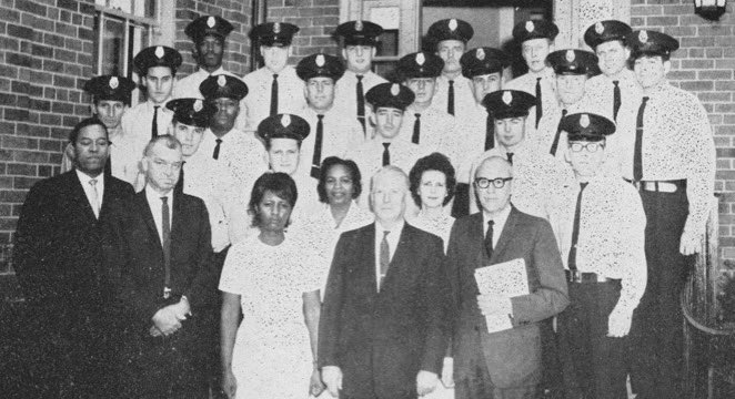 Today’s #ThrowbackThursday takes us to 1970 when #NYCDOC officials recognized a group of #CorrectionOfficers for completing the intensive 120-hour program of instruction at the Training Academy on #RikersIsland. #TBT