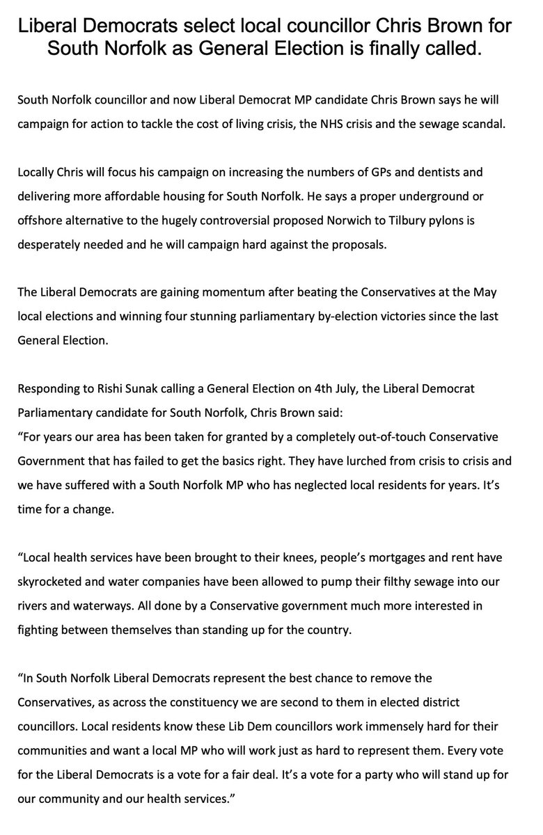 chrisj_brown's tweet photo. Now the election is underway, here is a statement on my campaign.
#generalelection https://t.co/vsvX1Atwp1