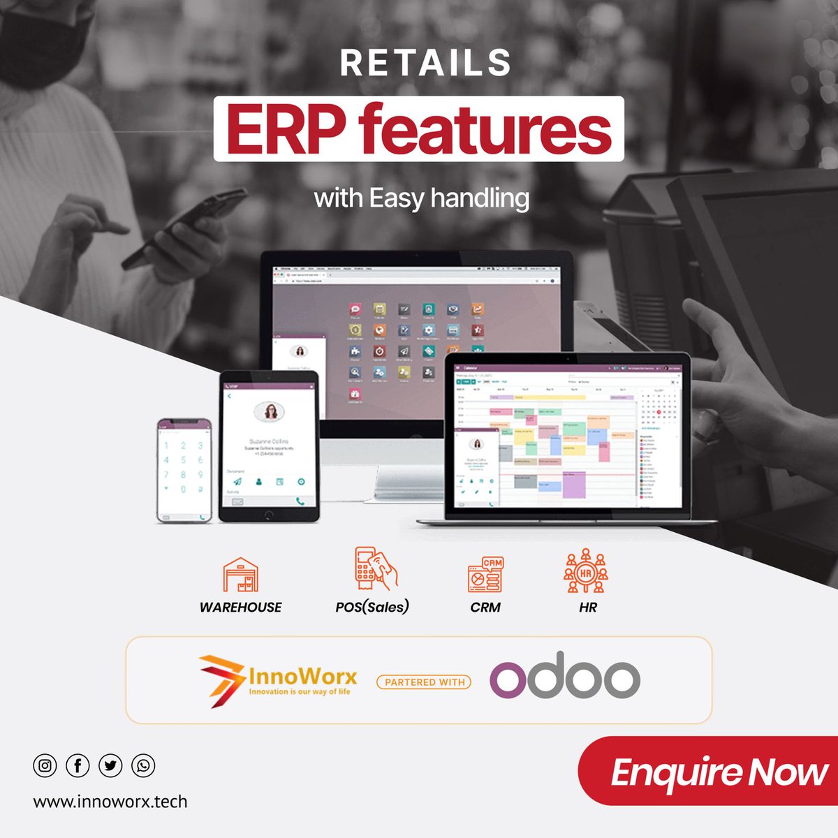 Transform your business with Odoo!!
Discover how Odoo's all in one platform can streamline your operations and boost productivity.Odoo has got you covered all the business functionalities!!Say goodbye to juggling multiple software and hello to seamless integration