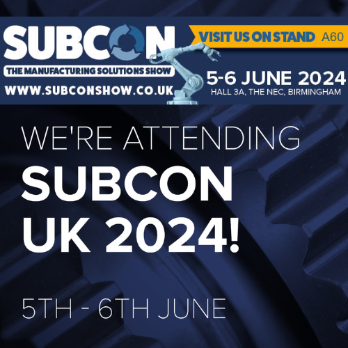 🌟 Exciting announcement 🌟

We will be returning to <a href="/SubconShow/">Subcon</a>, the UK's biggest manufacturing supply chain show, on 5th-6th June with our own exhibition stand to speak with industry professionals and showcase our services.

Make sure to come and say hi, we are on stand A60 👋