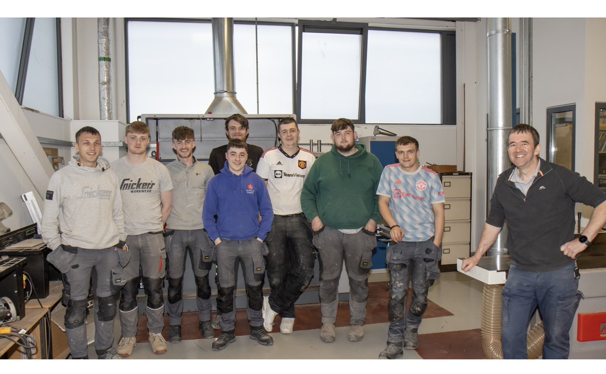 Welcome to our new Wood Manufacturing & Finishing apprentices that started two weeks ago. Great group and great Instructor Jim - I hope you will enjoy your next 20 weeks here.
#generationapprenticeship 
@ddletb @ThisisFet @SOLASFET @apprenticesIrl