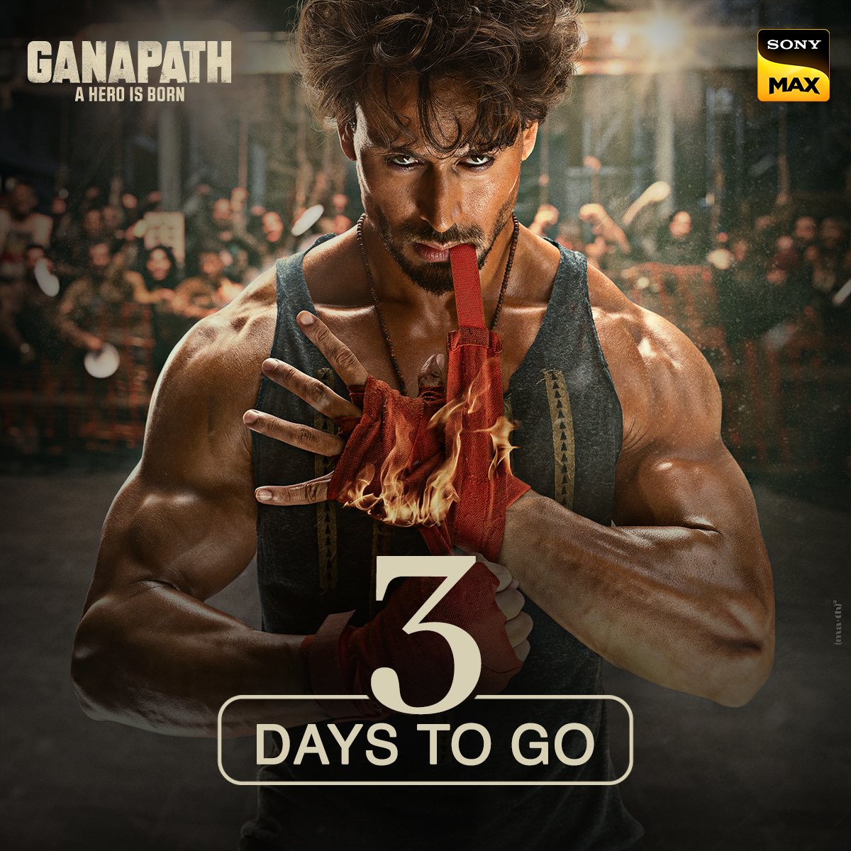 Bas 3 din mein Ganapath aa raha hai aapke TV screens par entertainment machaane! Watch the World Television Premiere of Ganapath, on 26th May, Sunday 12 PM only on SONY MAX. #SonyMAX #DeewanaBanaDe #Ganapath #WorldTVPremiere