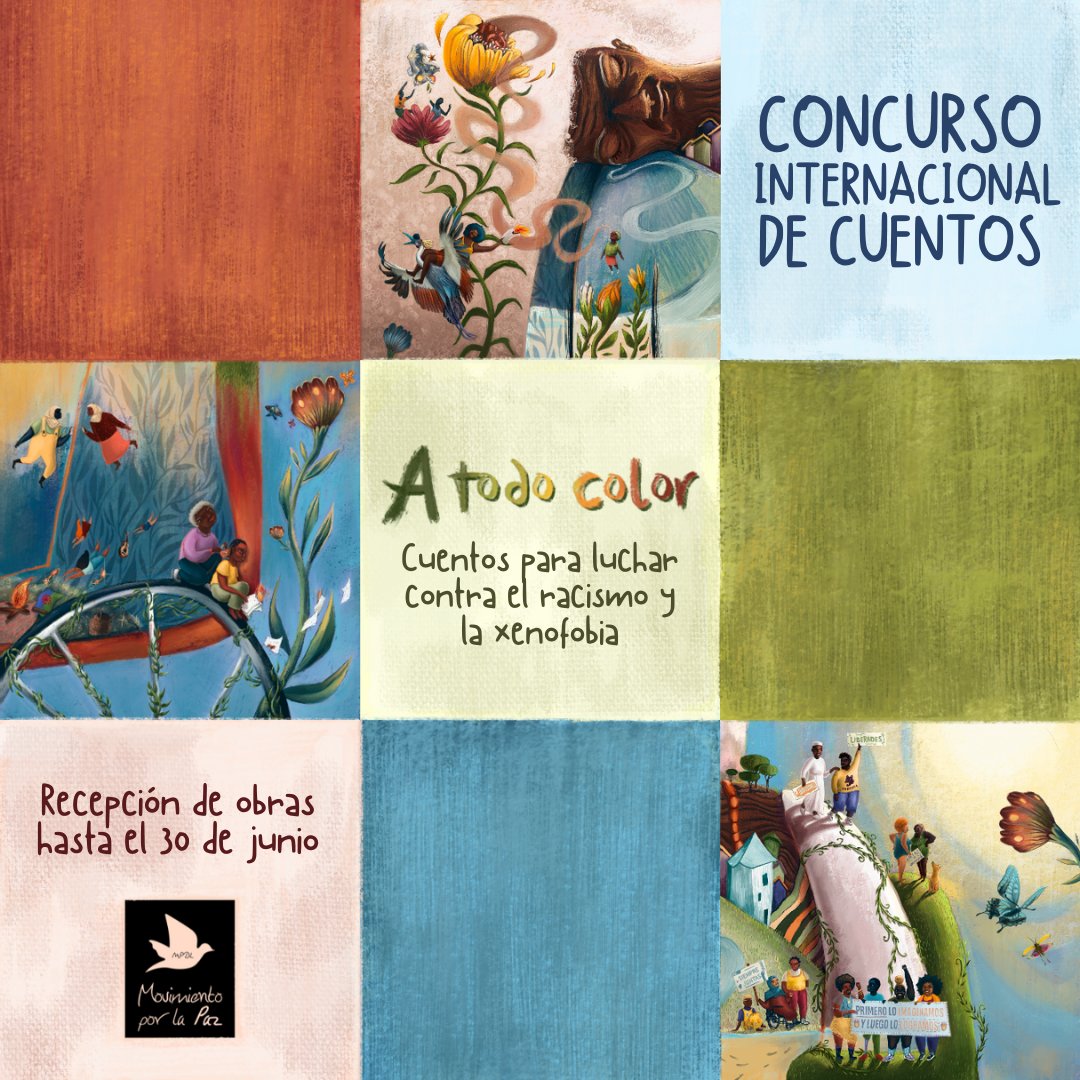 MovimientoxlPaz's tweet photo. 📚🎨 #CuentosATodoColor | Las 9 obras ganadoras serán publicadas en una antología física y digital que vamos a editar en colaboración con la editorial @EdicionesDorna.

✍️🏿 BASES e info para participar: https://t.co/7vwPwZeW5s

3/3 https://t.co/qCYA5ncYh4