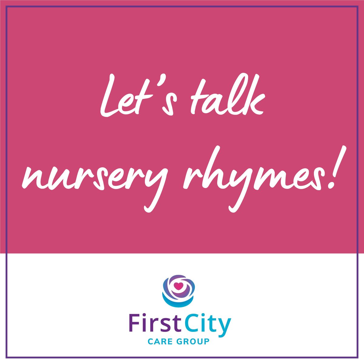 Let's talk Nursery Rhymes … do you have a favourite? It could be from your own childhood that you shared with someone special, or in your adult life now passing it on to someone else...

#TuesdayThoughts #TuesdayTopic #Gettoknowyourcolleagues #gettoknowme #Shareyourthoughts