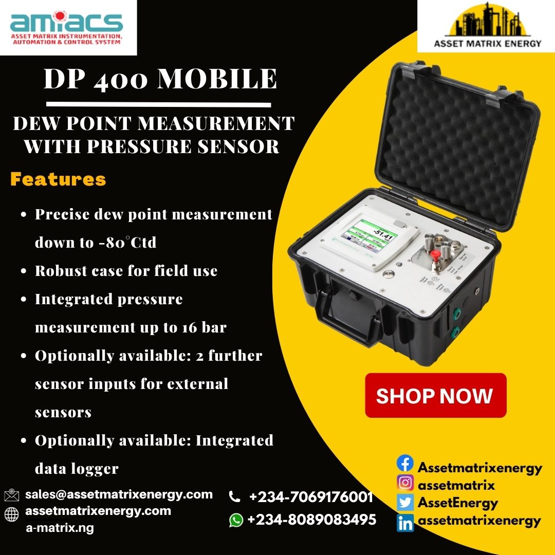 DP 400 mobile - The portable dew point meter with integrated, rechargeable battery has been developed especially for the eld use. For more inquires! sales@assetmatrixenergy.com #csinstruments #explore