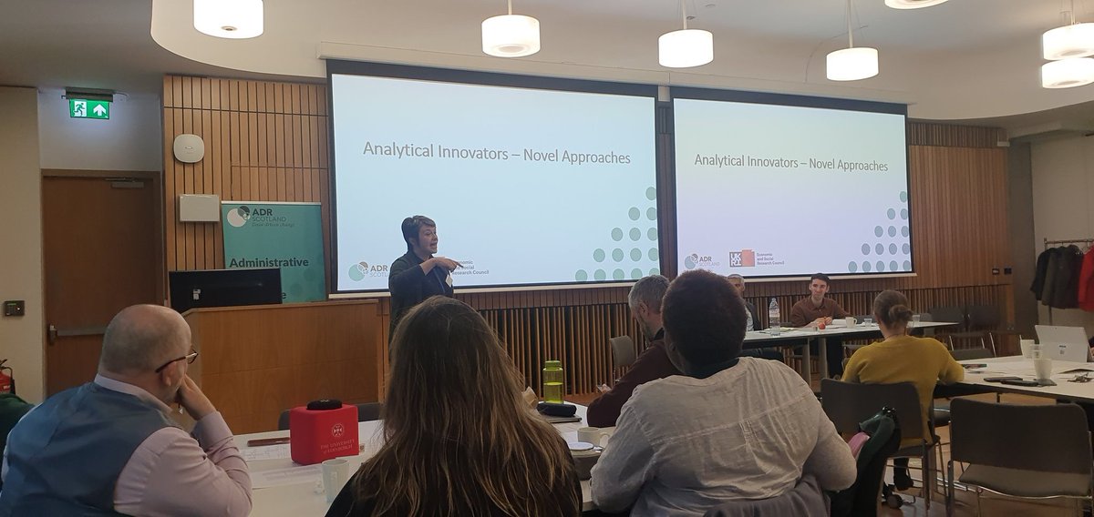 ADR Scotland Data With Impact Series: Spotlight on Poverty going from strength to strength! We are hearing about fin-tech and financial inclusion from Nicola Anderson CEO @FinTechScotland. This is all possible thanks to @ScotStat @digitalscots @SGChiefStat @SCADR_data @adr_uk