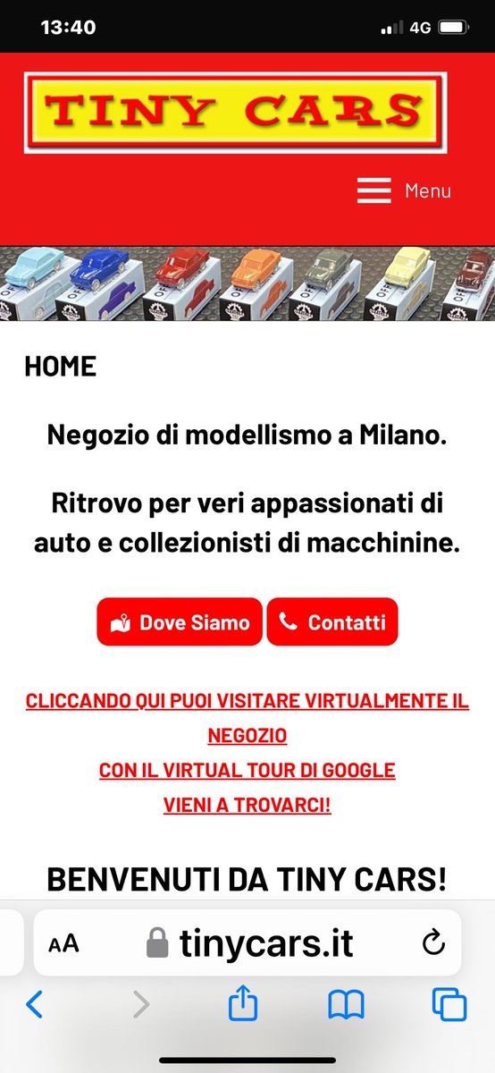 Visitate il sito di Tiny Cars! E’ in fase di aggiornamento, se volete scoprire tutto quello che abbiamo combinato dal 2013 a oggi fatevi un bel viaggio qui! Troverete tante foto, tinycars.it #tinycars #models #negozio #negoziodimodellismo #milan #shop #models #diecast