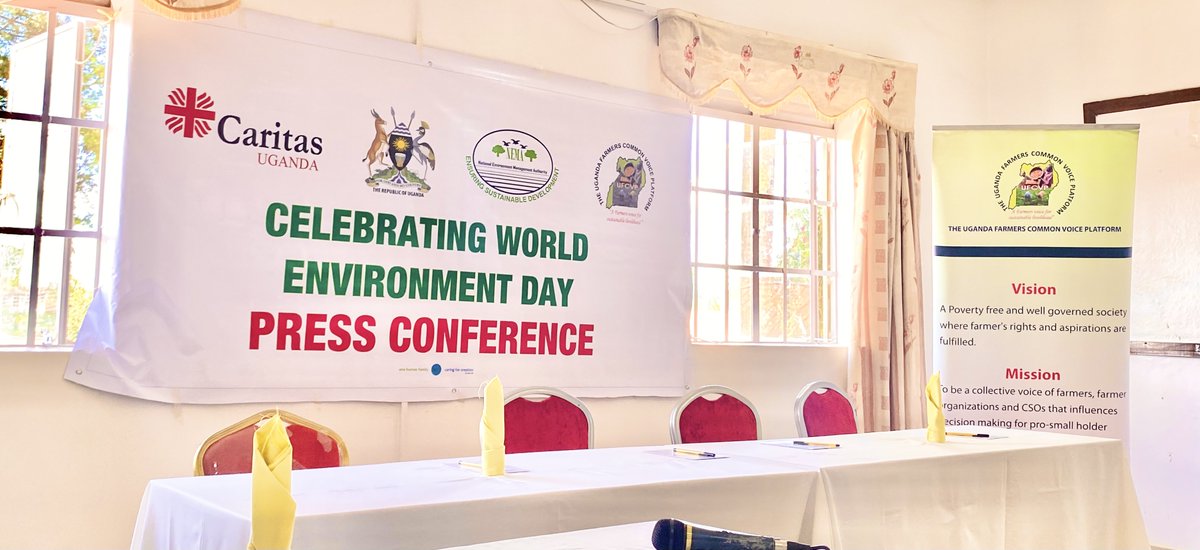 Today we are at Cardinal Nsubuga Wamala Hall for the press conference in celebration of World Environment Day organized by @Caritas_Ug 

#CUSaveMotherEarth #LandRestoration #ClimateResilience #DroughtResilience #WED2024