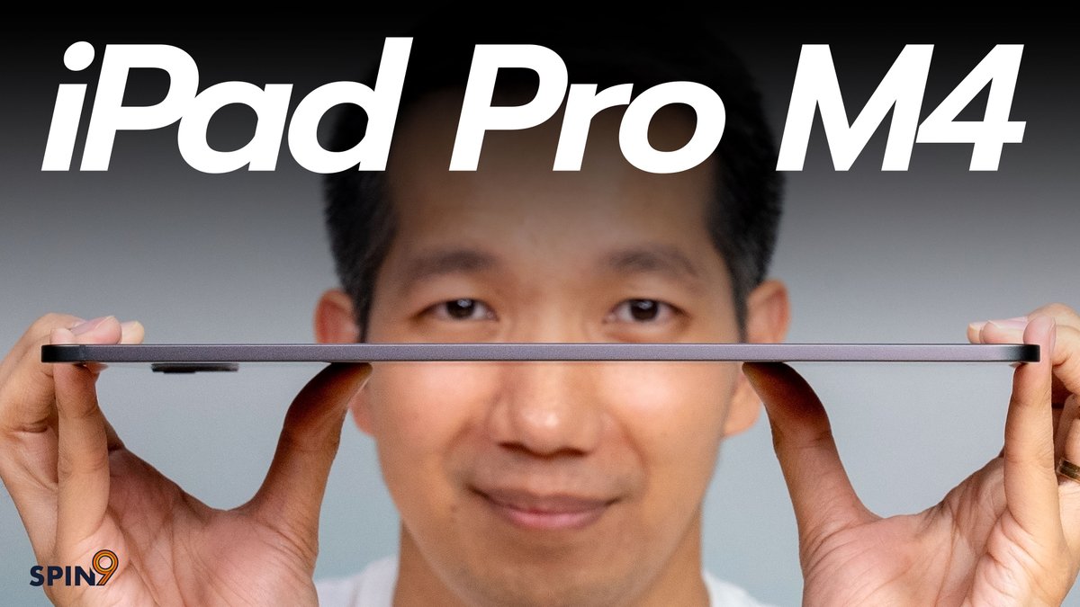[spin9] รีวิว iPad Pro M4 — ปรับทุกอย่างที่ไม่ได้ร้องขอ บางเฉียบ จอดีจัด ชิพแรงเกินตัว youtube.com/watch?v=jvHfRX…