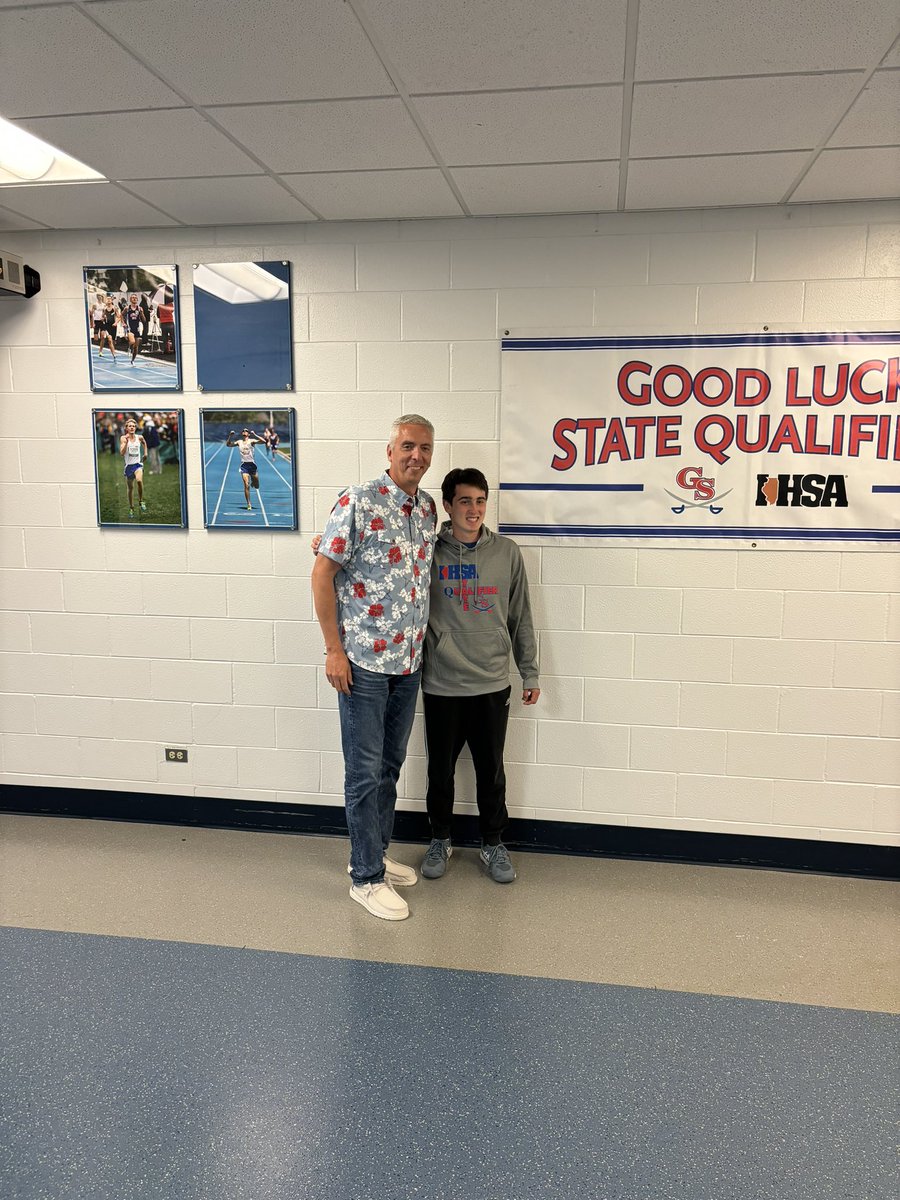 State sendoff for Jordan Abbott who will be competing beginning today in the IHSA Class A State meet. Good luck Jordan!