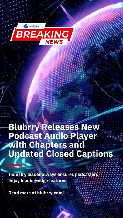 Our enhanced podcast audio player introduces chapters and upgraded closed captions, reinforcing our commitment to providing podcasters and listeners with advanced, user-friendly tools. Get started at bit.ly/3Qpf0pg! 

#Podcasting #Blubrry #hostedbyblubrry