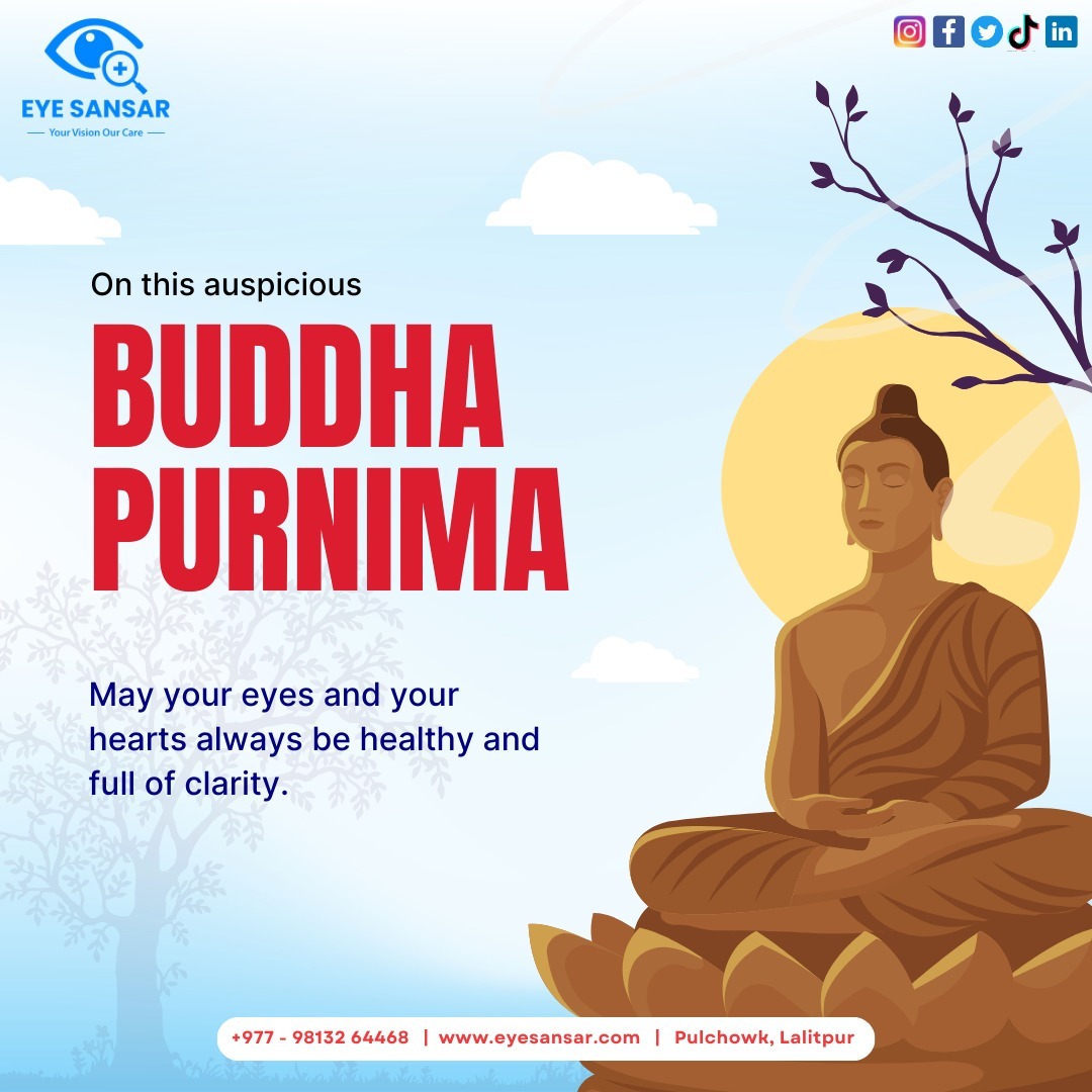 As we honor the wisdom of Lord Buddha, may your vision be as clear as his teachings.
Happy Buddha Jayanti!

#eyesansar #happybuddhapurnima🙏 #gautambuddha #buddhapurnima #buddhajayanti #clearervision #blessings #peace #buddhajayanti #lordbuddha #buddha #lalitpur #kathmandu #nepal