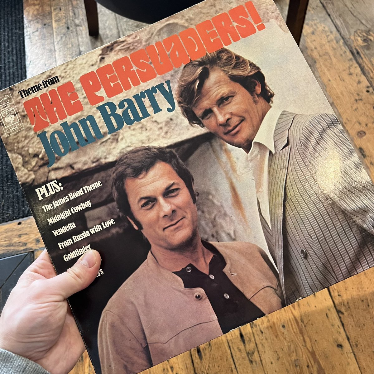 Today’s record shop purchase, seems rather apt! #rogermoore #thepersuaders #johnbarry #jamesbond #vinyl