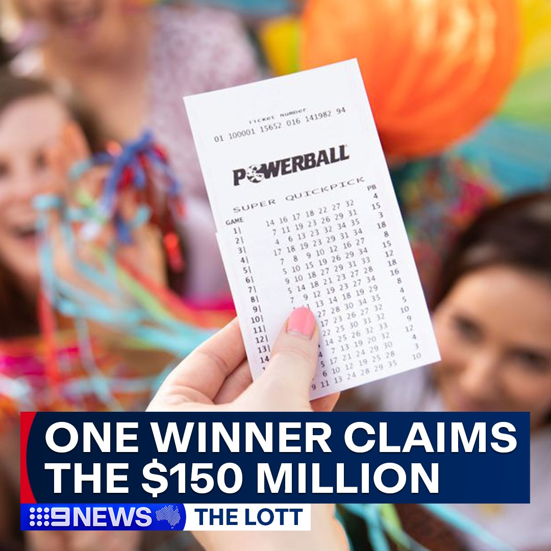 Check your tickets SA! 💰🤑😮 One lucky South Australian has claimed the entire $150 million Lotto jackpot, the biggest winning prize in Australian history. #9News THE WINNING NUMBERS: nine.social/IiI