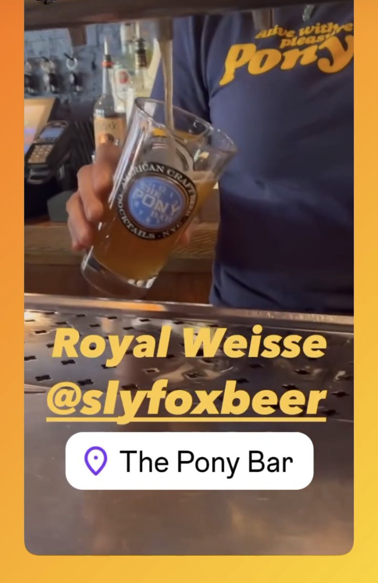 The Pony Bar 🇺🇸 (@theponybar) on Twitter photo In case you haven’t heard - <a href="/SlyFoxBeer/">Sly Fox Brewing Co</a> is back in NYC #newyorkcity #slyfox #staygoldpony In case you haven’t heard - <a href="/SlyFoxBeer/">Sly Fox Brewing Co</a> is back in NYC #newyorkcity #slyfox #staygoldpony