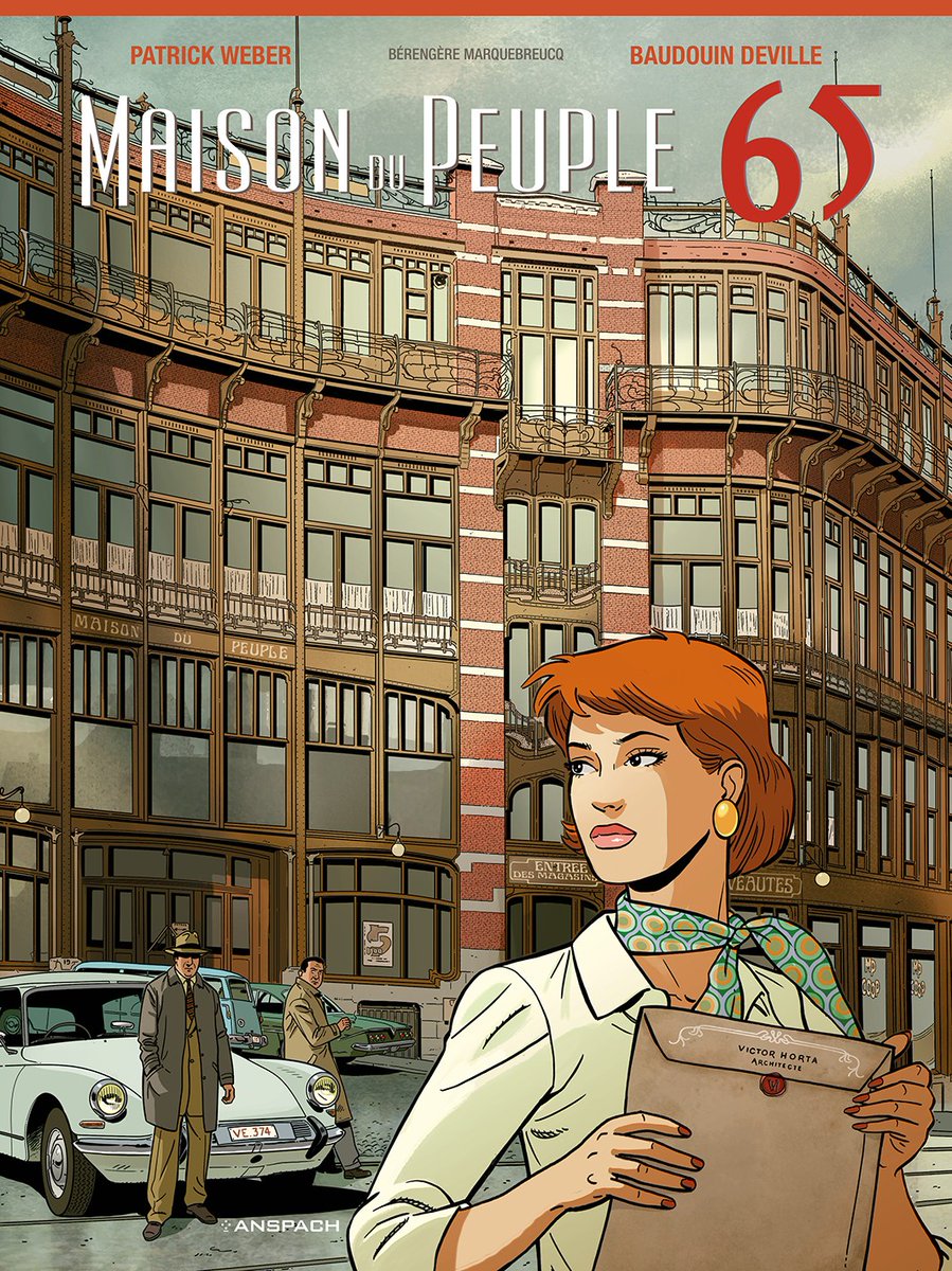 Plaisir du jour : Le partage de la couverture du sixième tome des aventures de Kathleen , "Maison du Peuple 65" . Sortie prévue en novembre 2024 ! 
@editionsanspach <a href="/BaudouinDeville/">Baudouin Deville</a> <a href="/patrickweber/">Patrick Weber</a> <a href="/artnouveau/">d</a>
