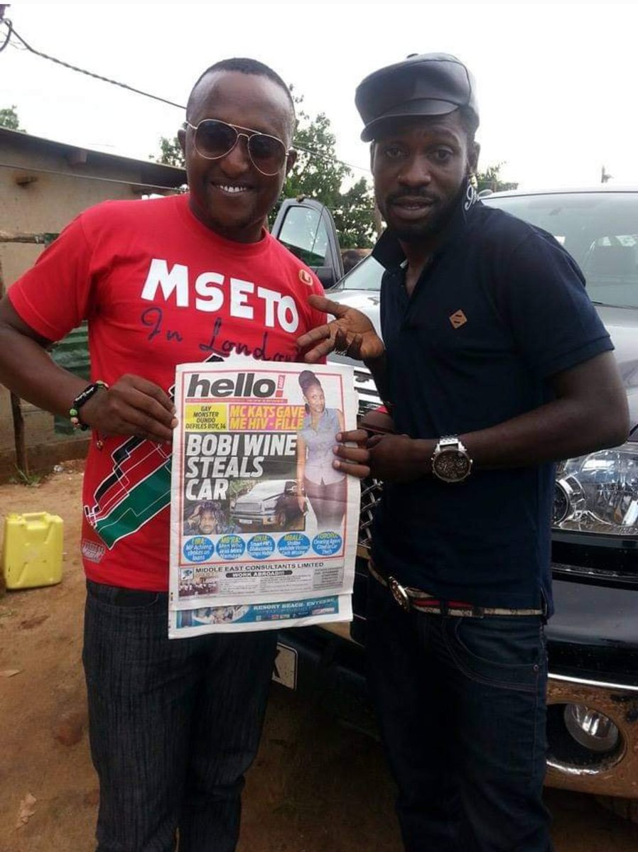 When headlines tell a different story from the reality just to capture attention, likes and views 😊 We realised that with Bobi Wine in this throwback pic in his Ghetto residence in Kampala. Apart from doing music...