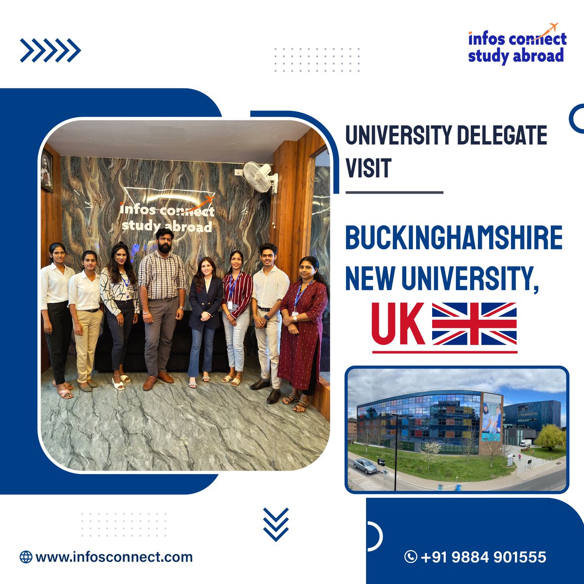 Buckinghamshire New University delegate visit at Infos Connect Study Abroad Cochin Branch
 +91 98849 01555
infosconnect.com
#studyabraod #abroadeducation #highereducation #studyoverseas #studyeurope #abroad #university #uk #ukeducation #ukpr  #buckinghamshirenewuni
