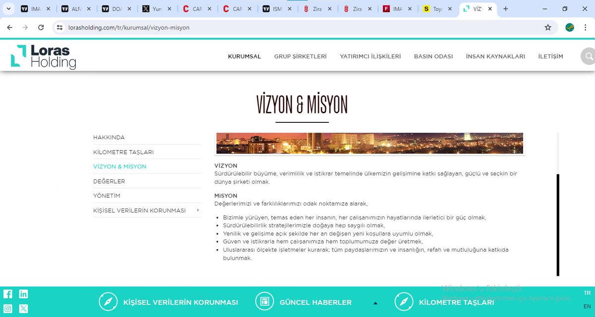 #imasm Şirketin bağlı bulunduğu holdingin vizyonuna bir bakarmısınız oraya yazmakla oluyor mu Yazık bu insanları iki güzel laf ile ne hale getiriyorlar artık bir tarafa sür tahtacı ya stop et ya devam et yetmedi mi hala bedava hisse nasıl olsa bir daha 24 den alıcı bulursun bizim