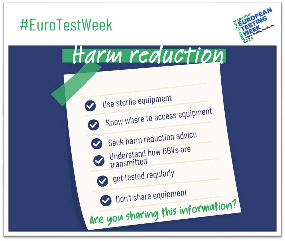 Simple steps to prevent Hepatitis C 💙 Ensuring access to #HepC testing and treatment pathways are crucial elements of harm reduction. @HepC_U_Later is working hard to find those living with #HepC to eliminate it for good 👇🏽 hepctest.nhs.uk #EuroTestWeek #HEPCULater