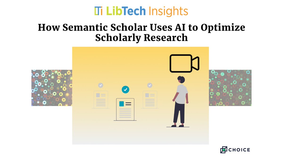Now on #LTIBlog A new #LibTechTools video segment! Watch as Gary Price & Rachel Hendrick show how you can use the #AI tool #SemanticScholar to skim scientific literature, optimizing the early stages of the #research process ow.ly/gMc550RRIBu #EDUtech