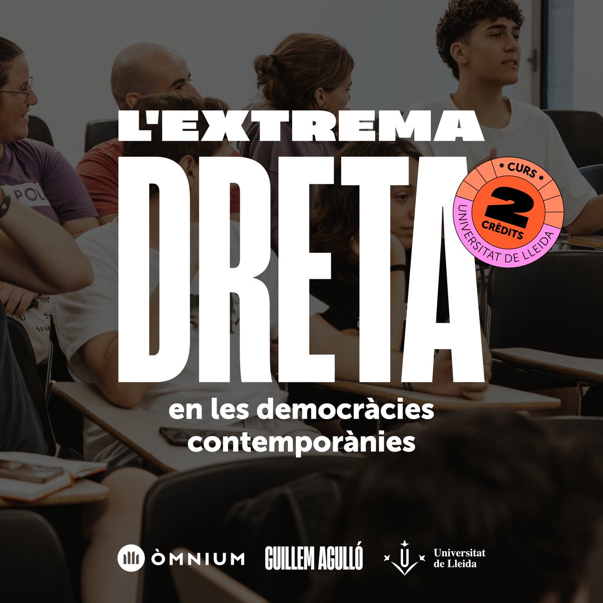 🎓 Aquest juliol organitzem el curs d'estiu 'L'extrema dreta en les democràcies contemporànies' a la @UdL_info Cinc sessions amb veus expertes com @DrCluaLosada, @GuillemSuau, @xrius1, @Joana_Soto, i molts més! ➕ Info: udl.cat/ca/serveis/est…