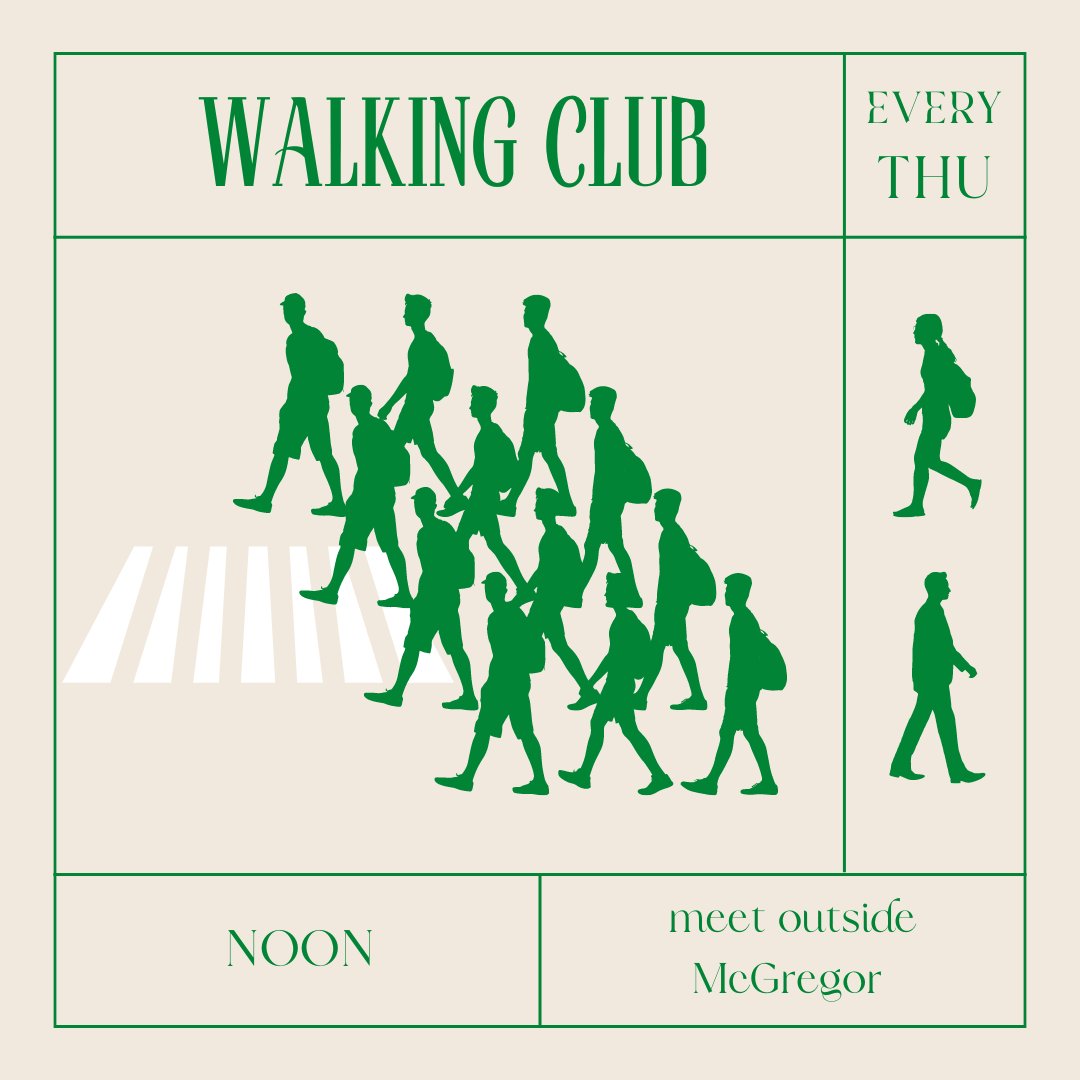 Reminder: the WSU Walking Club meets every Tuesday and Thursday at noon in front of McGregor.

@WSUCOSW  #MentalHealthAwarenessMonth