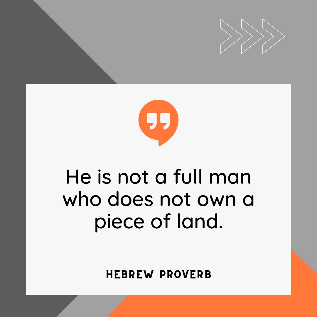 A man is not truly complete until he owns a piece of land. Secure your legacy and build your future with real estate. #PassionDriven #NeverGiveUp #WiseWords #realestate2