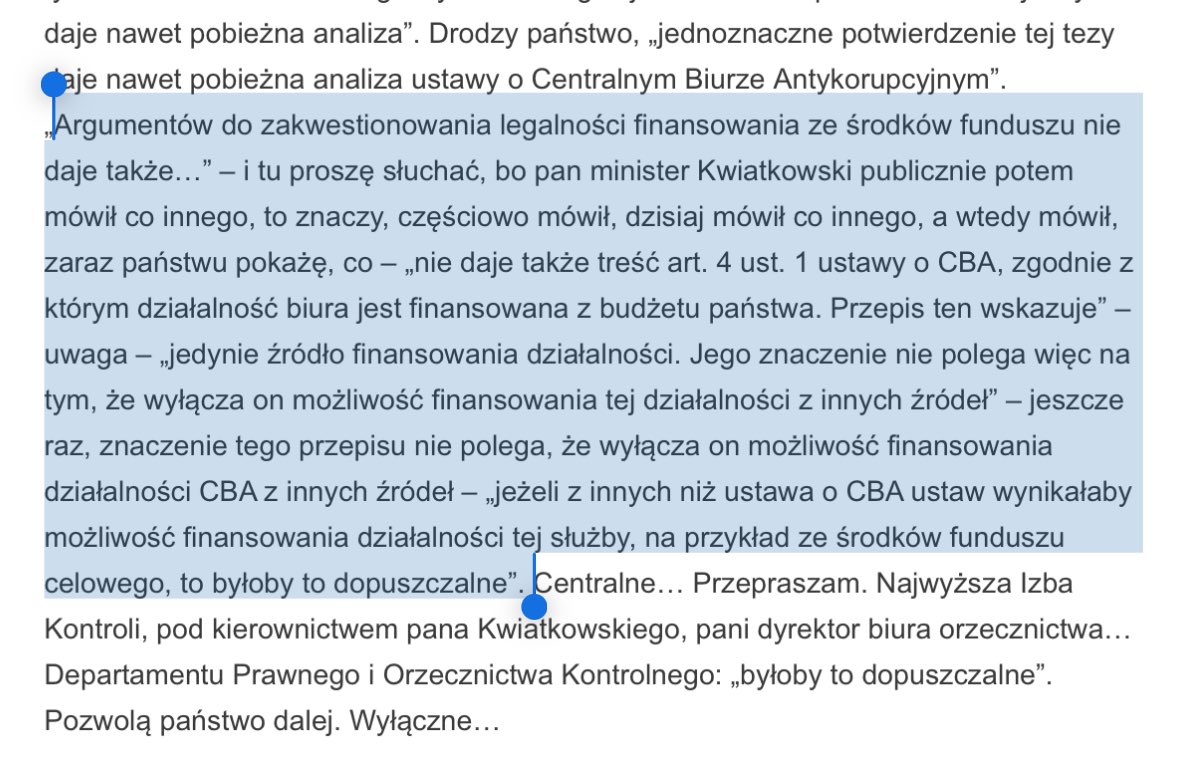 Zarzut, że dzięki mnie Polska zyskała narzędzia do zawalczenia przestępców (w tym w sprawach kilkunastu zabójstw, grupy szpiegowskiej, którą chwalił się ostatnio Tusk, korupcji itd) jest absurdalny. Dla mnie to powód do dumy. Czytam w @wirtualnapolska, że chcą mi uchylić