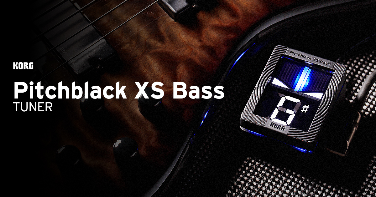 Introducing the KORG Pitchblack XS Bass Chromatic Pedal Tuner, a dedicated tuner for bassists! Visit l8r.it/6WQ0 for more information!
