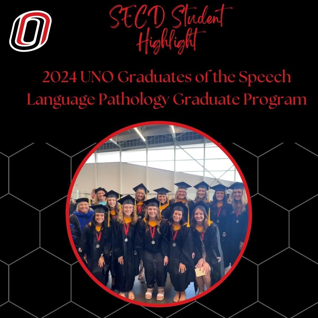 UNOSECD's tweet image. Congratulations to the 2024 Graduates on their degree from the UNO Speech Language Pathology Graduate Program last Friday at commencement! #educationmatters #slpgradstudent #2024graduate #slp2b #slp @UNOSECD @UNOCEHHS @UNOAlumni @unonsslha @UNOmaha @SCEC_UNO  @UNOGradStudies