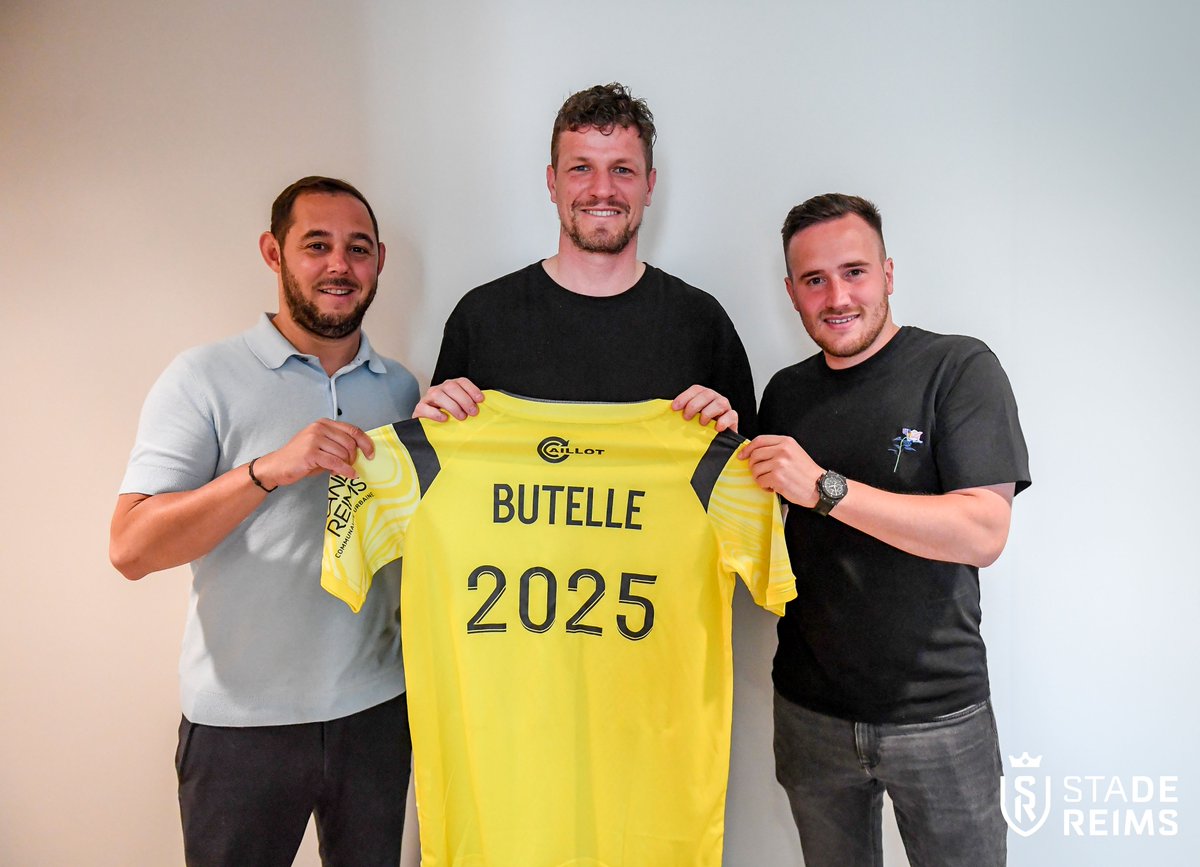 𝗟𝘂𝗱𝗼𝘃𝗶𝗰 𝗕𝘂𝘁𝗲𝗹𝗹𝗲 𝗽𝗿𝗼𝗹𝗼𝗻𝗴𝗲 𝗮𝘂 𝗦𝗗𝗥 ! 🧤 Le portier natif de Reims prolonge l'aventure avec les Rouge et Blanc d'une saison supplémentaire. 🔴⚪️ 📲 bit.ly/3Kf2iYy