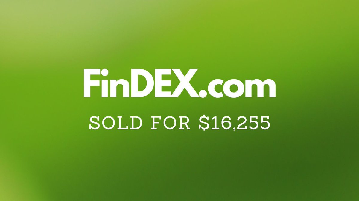 Yesterday saw $302k in domain name sales including: $16,255 FinDEX․com $10,000 EquityReport․com $9,999 GenAISecurity․com $7,656 EasyClean․com $5,000 ForGames․com Full list 👉 namebio.com/daily #Domains