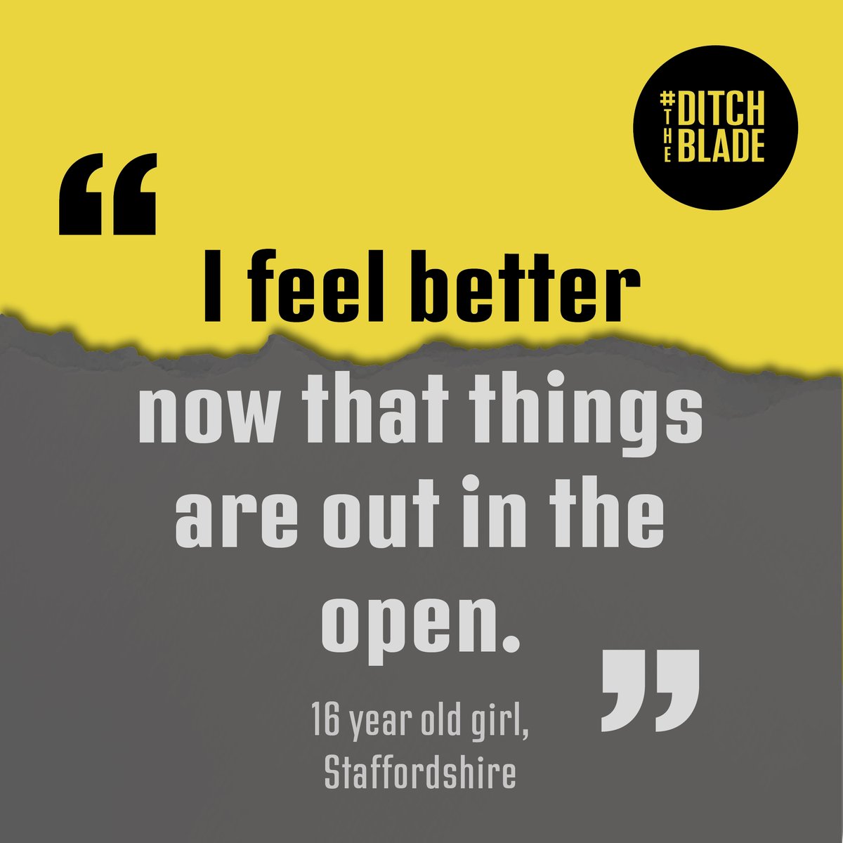 If you think someone you know may be carrying a knife but doesn’t want to open up about it they can refer themselves to support organisations who will treat everything they say in confidence to support them to #DitchTheBlade

You can find links here: orlo.uk/bB5tL