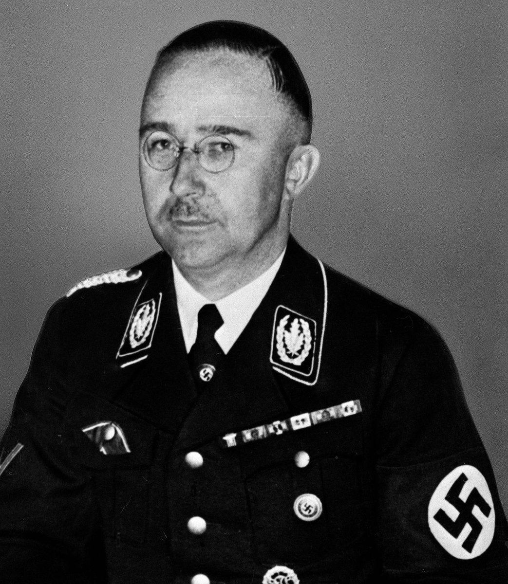 #OTD May 23, 1945, Heinrich Himmler, chief of the SS, assistant chief of the Gestapo, and architect of Hitler’s program to exterminate European Jews, dies by suicide one day after being arrested by the British