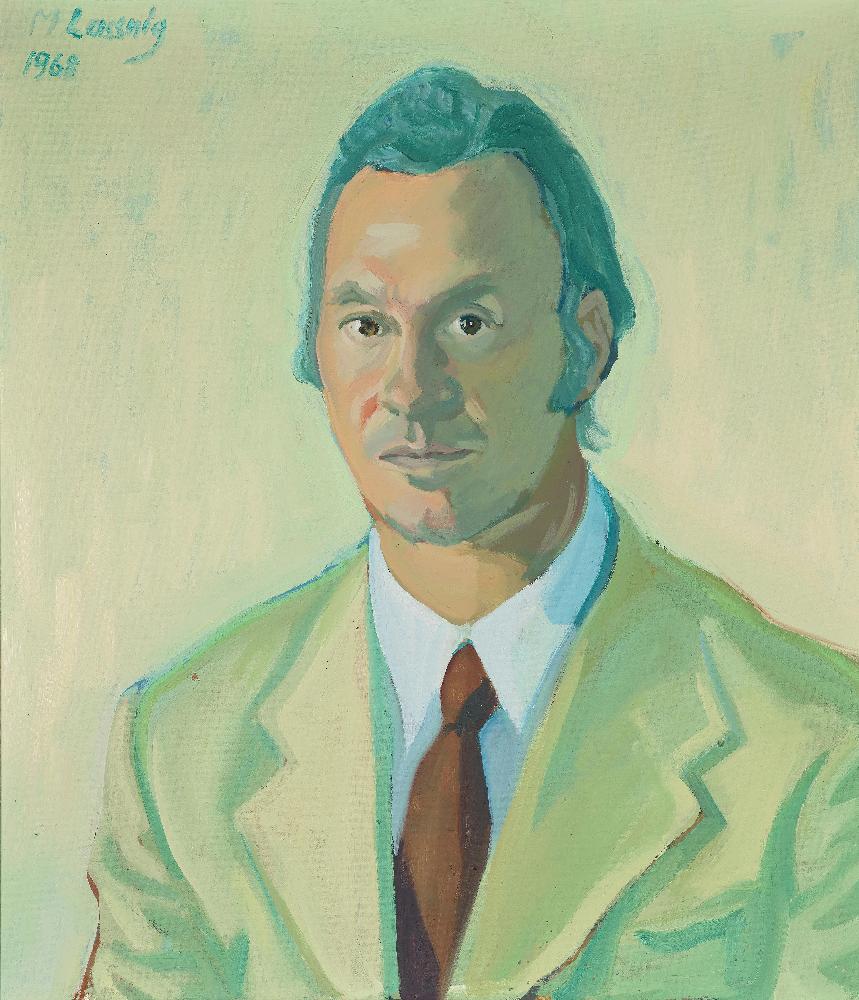 Lot-Highlight - Portrait of Maximilian Salitter (1968) by Maria LASSNIG to be auctioned at Dorotheum in Vienna on May 24th @dorotheum artprice.com/artist/44114/m…