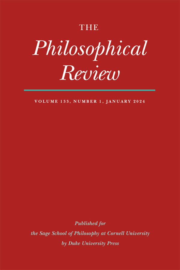 The most recent issue of The Philosophical Review (133:1) includes 'The Nature of Awareness Growth' by Chloé de Canson and 'The Unity of Marx’s Concept of Alienated Labor' by Pascal Brixel, plus book reviews. View the full TOC: ow.ly/vLAn50RPXZF