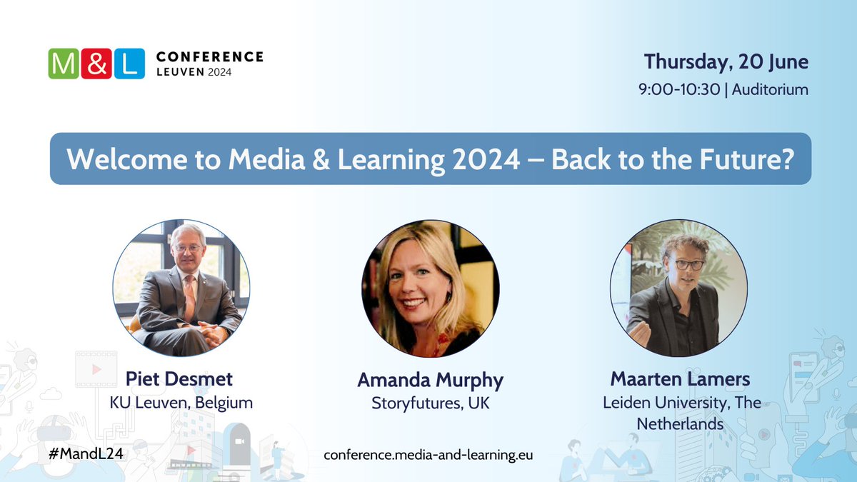🌟 Meet Our Keynotes at Media &amp; Learning 2024 – Back to the Future! 🚀

Learn more about the conference ➡️conference.media-and-learning.eu

#MandL24