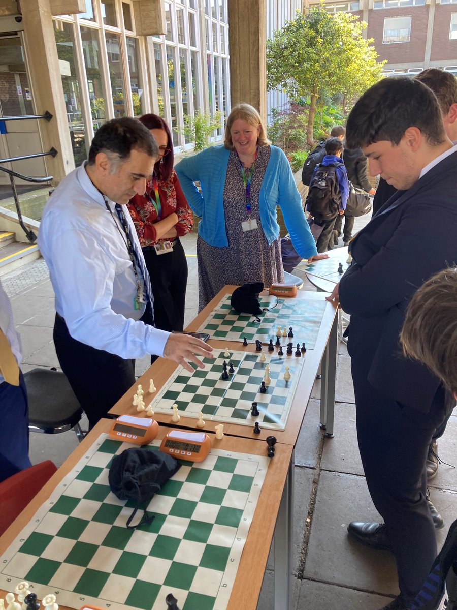 Suren Grigoryan (Y12) played a simultaneous chess match against 15 opponents to raise close to £100 for TUSP (The Uganda School Project). Suren won 13 games, losing on time to Jesse Sopade Y7, and drawing with Mr Poori. Well done!