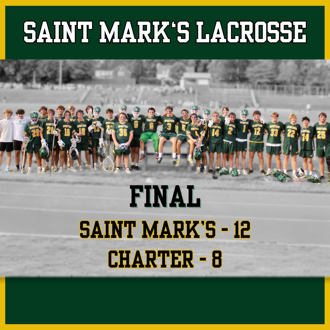 Big win last night in Round 1 of the playoffs against Charter! Next up, we’re heading to Cape on Saturday for Round 2. 🌟
#saintmarkshs #allthingspossible #spartanstrong #diaaplayoffs