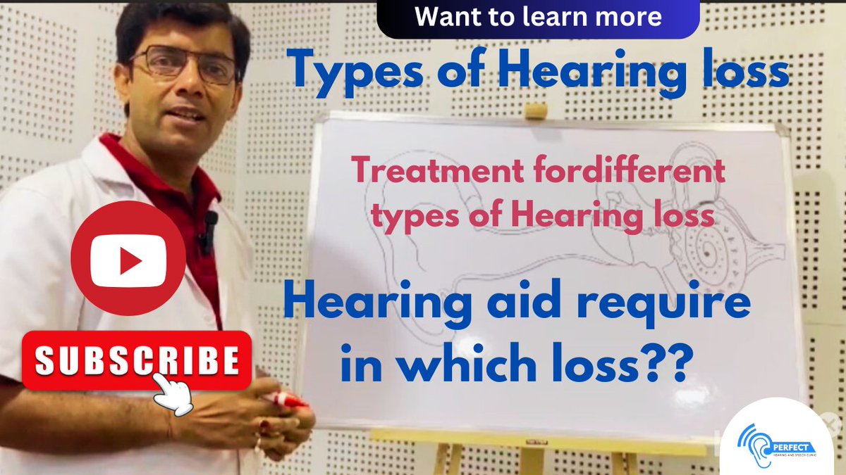 Share a new video on our YouTube channel where Sh. Naveen Jha, our expert audiologist, dives deep into the **types of hearing loss** 
🎥 **Watch now**: [youtube.com/channel/UC-pkk… ]

#HearingLoss #HearingAids #Audiology #FreeHearingTest #PerfectHearingClinic