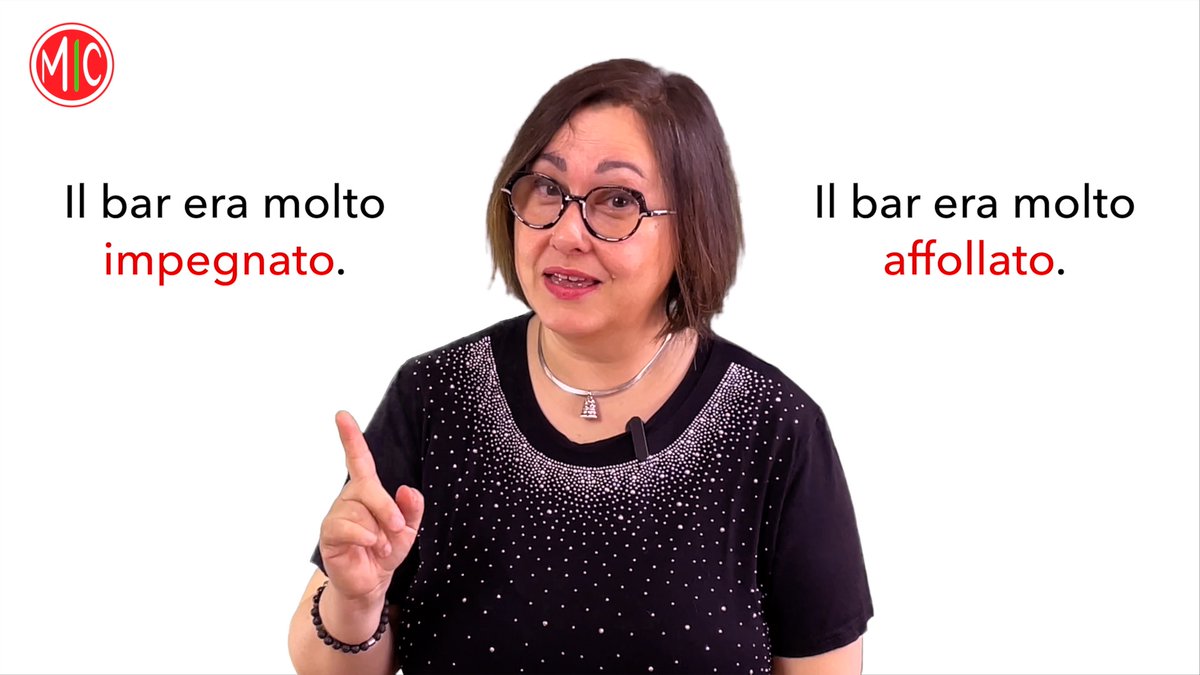 Which sentence is correct?

A. Il bar era molto impegnato.
B. Il bar era molto affollato.

IMPEGNATO means busy, but can it also mean crowded?

#Italian #learnItalian #langtwt