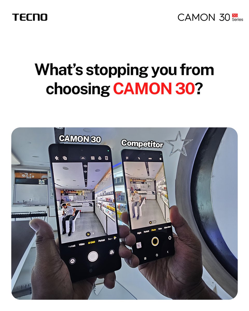 If unclear pictures are not your love language, you need an upgrade. Think Camera? Think CAMON. 
The sale is live. 

Don’t miss out — knw.one/camon30 

#TECNOMobiles #CAMON30Series