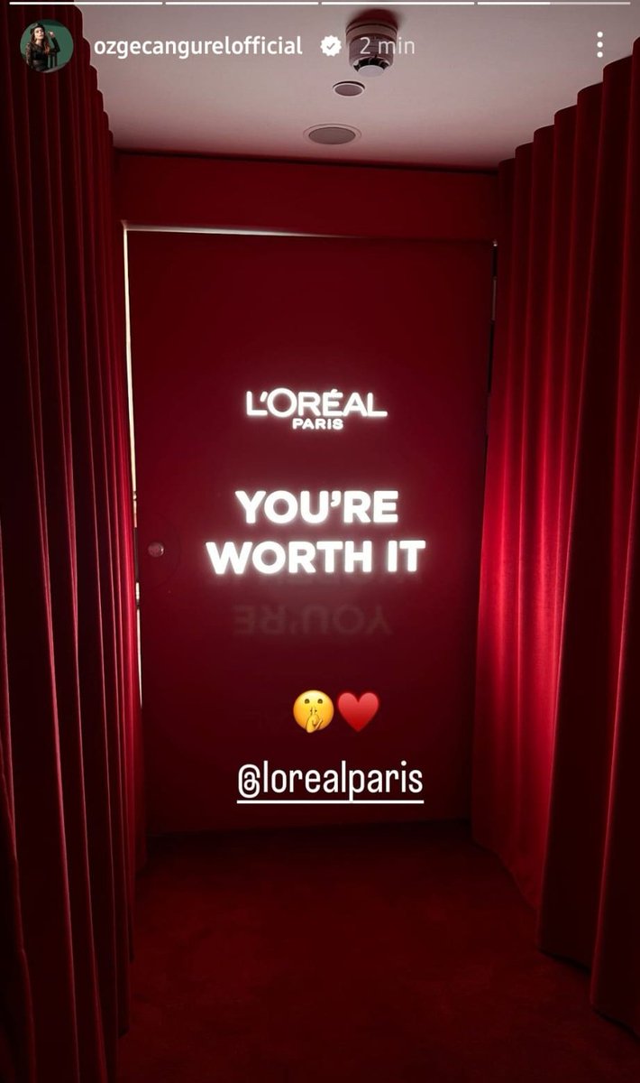 Ig story #ÖzgeGürel
#LOréalParis