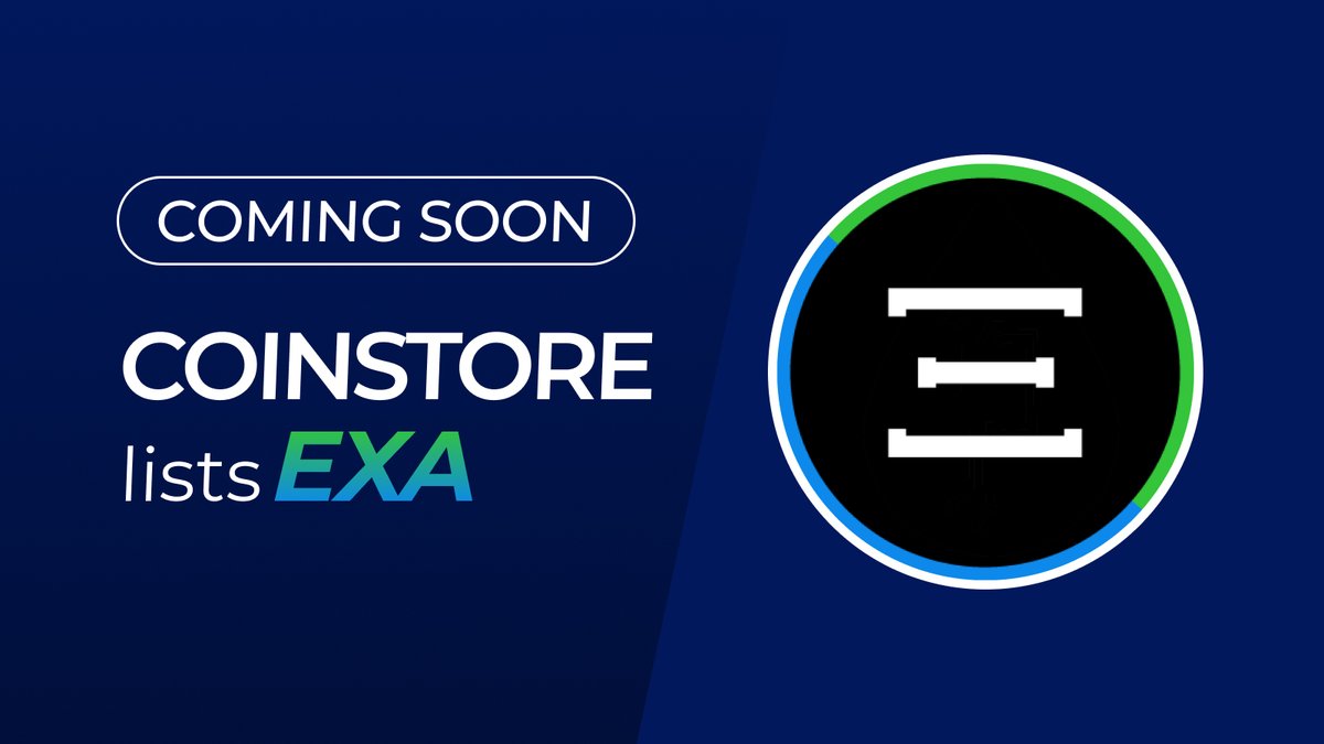 🔥 NEW LISTING ON COINSTORE 🔥 👏 Welcome: @ExactlyProtocol $EXA 👏 Watch this space for more👇 🌎 Official website: exact.ly 👩‍👧‍👦Official Telegram:t.me/exactlyFinance