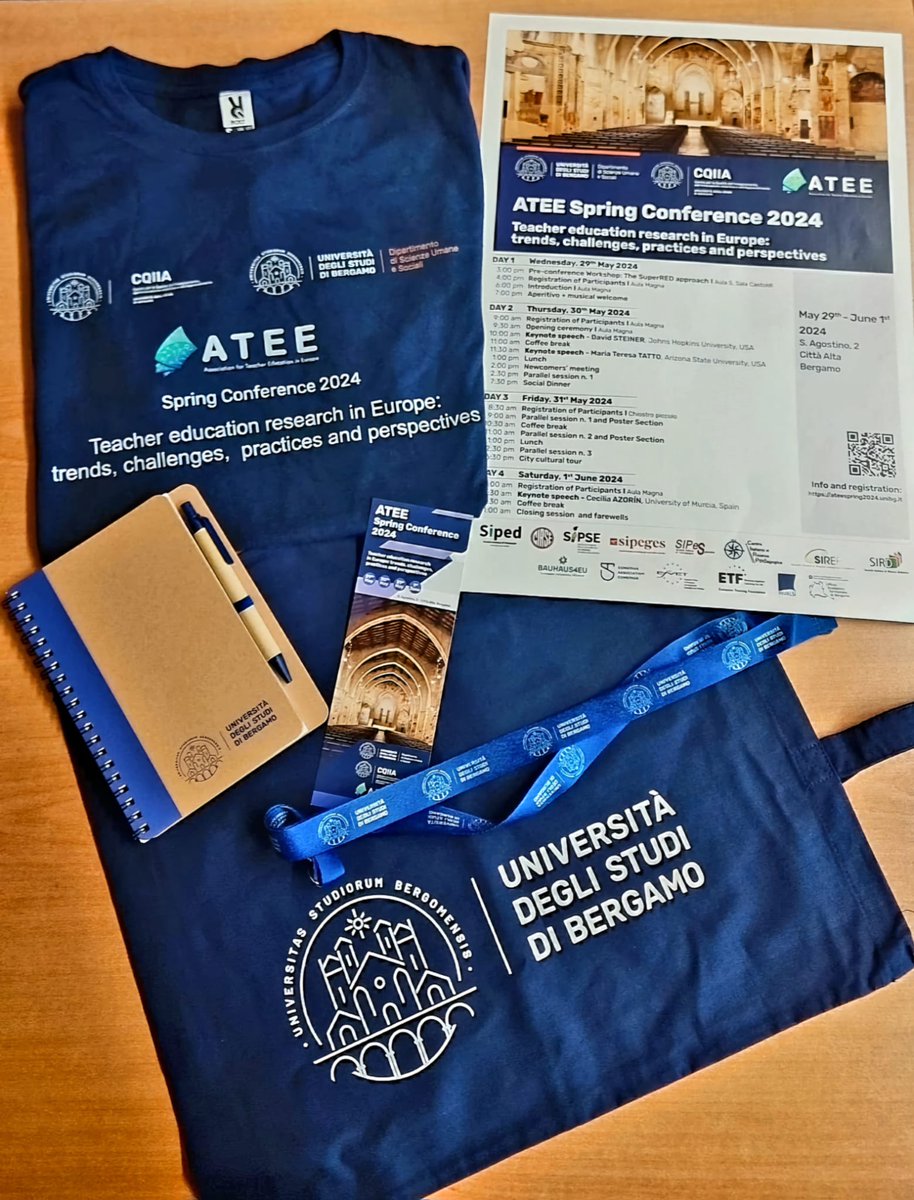 AteeRdc's tweet image. The #ATEE is ready to welcome you to our #SpringConference 2024 on Teacher education research in Europe: trends, challenges, practices and perspectives
📍Università degli Studi di Bergamo
⌛️29 May - 1 June
See you soon! 😊